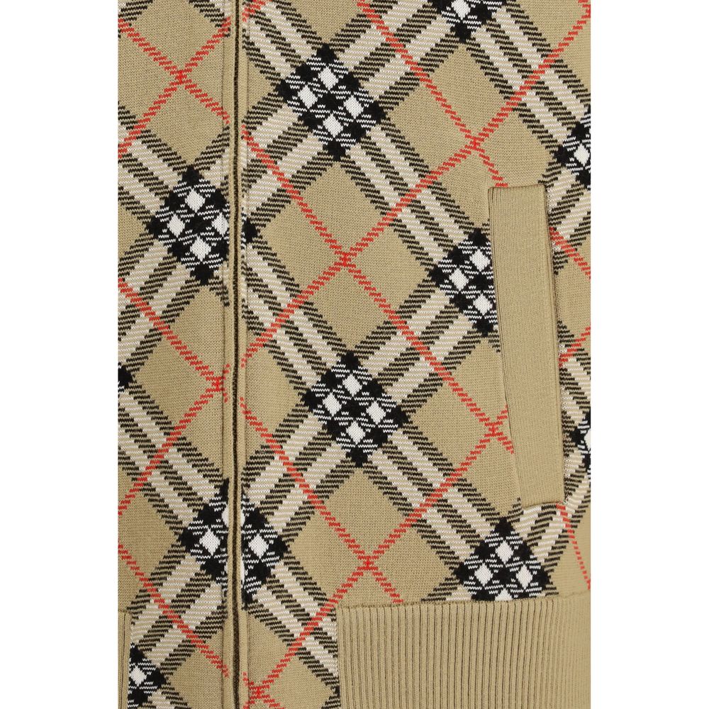 Burberry Beige Wool Bomber - Artisanal Luxury Knitwear
