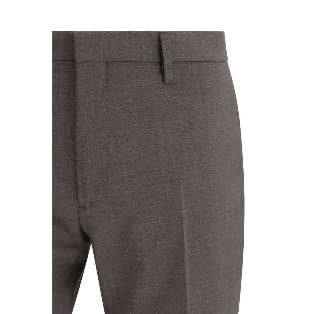 Dsquared² Gray Fleece Wool Two-Piece Suit - Designer Couture