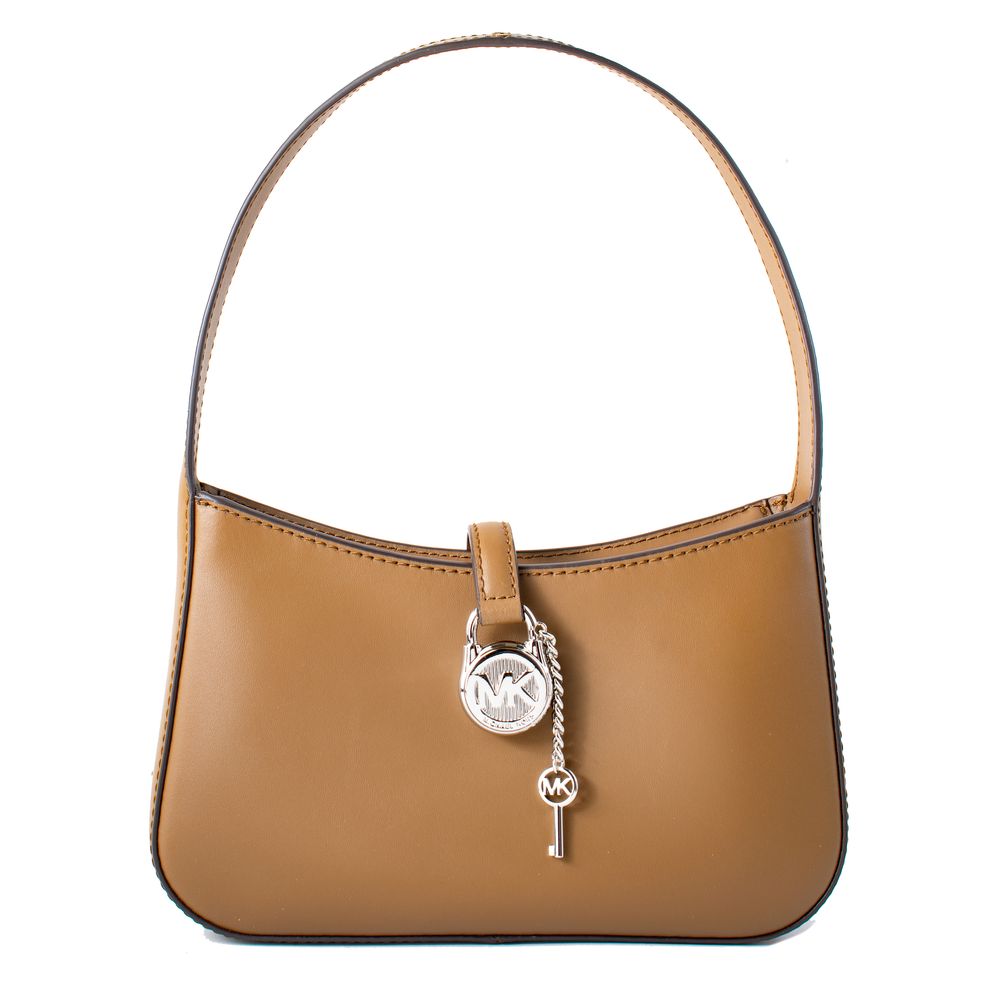 Elevate your style with the Michael Kors Brown Fur Shoulder Bag, a luxurious statement piece crafted from exquisite fur, embodying elegance for every occasion.