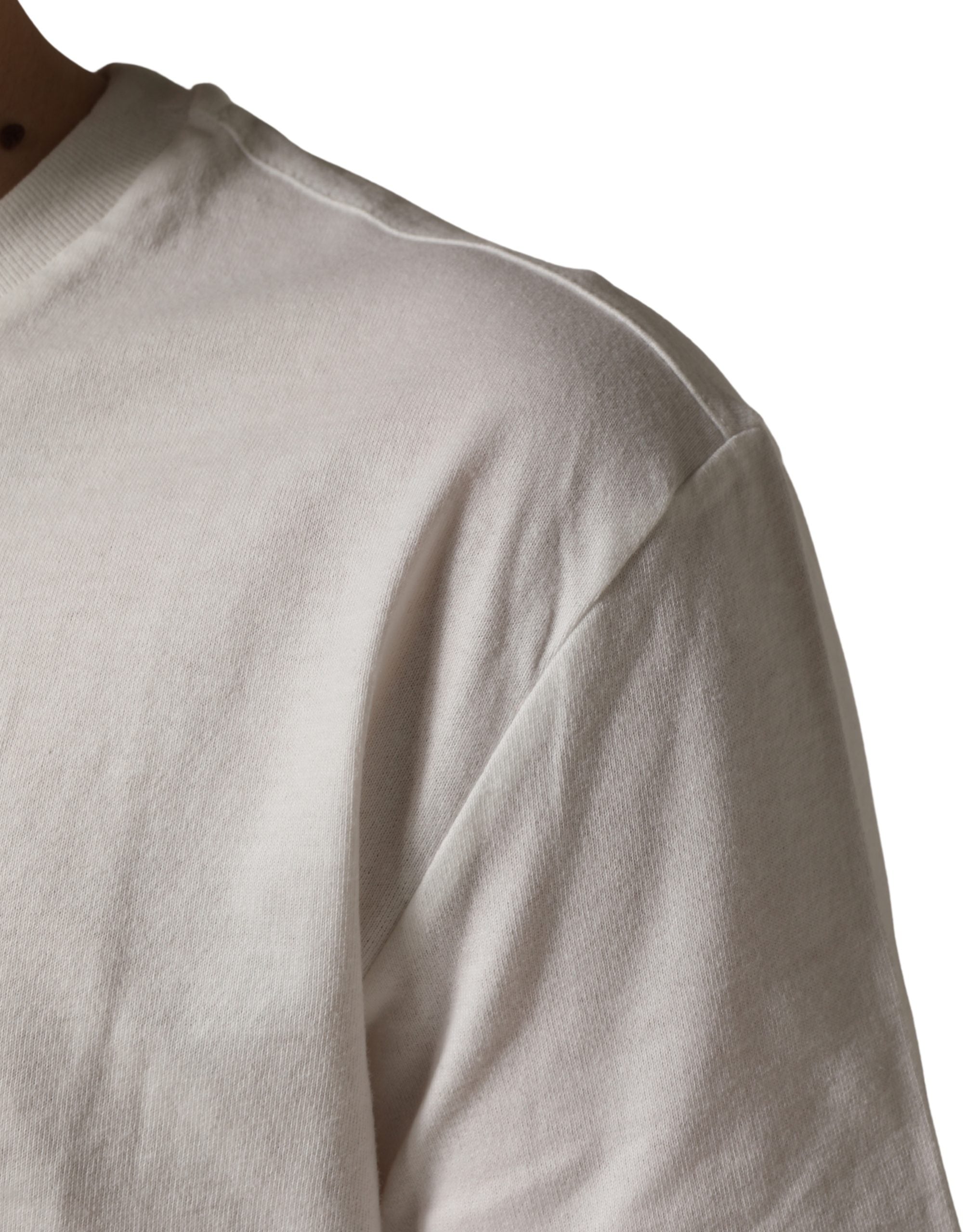 Dolce & Gabbana White Logo Patch Cotton Men Crew Neck  T-shirt