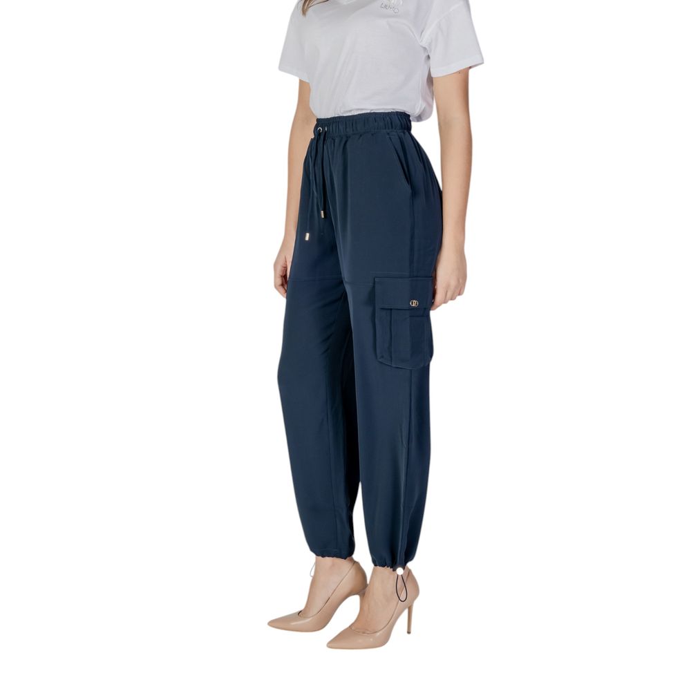 Liu Jo Blue Cargo Pants - Artisanal Luxury for Modern Elegance