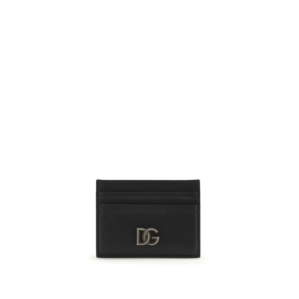 Dolce & Gabbana Black Calf Leather Bos Taurus Wallet - Luxury Elegance