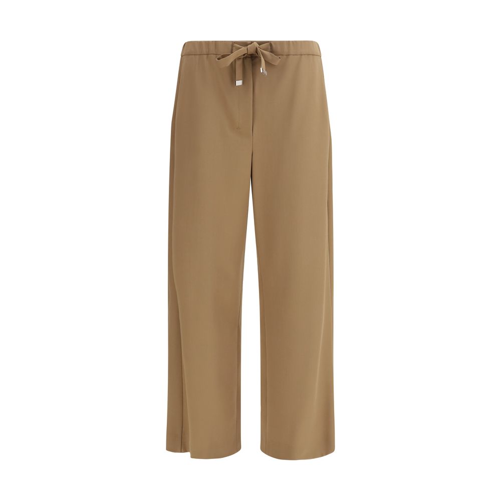 'S Max Mara Brown Wool Oves Aries Flared Pants