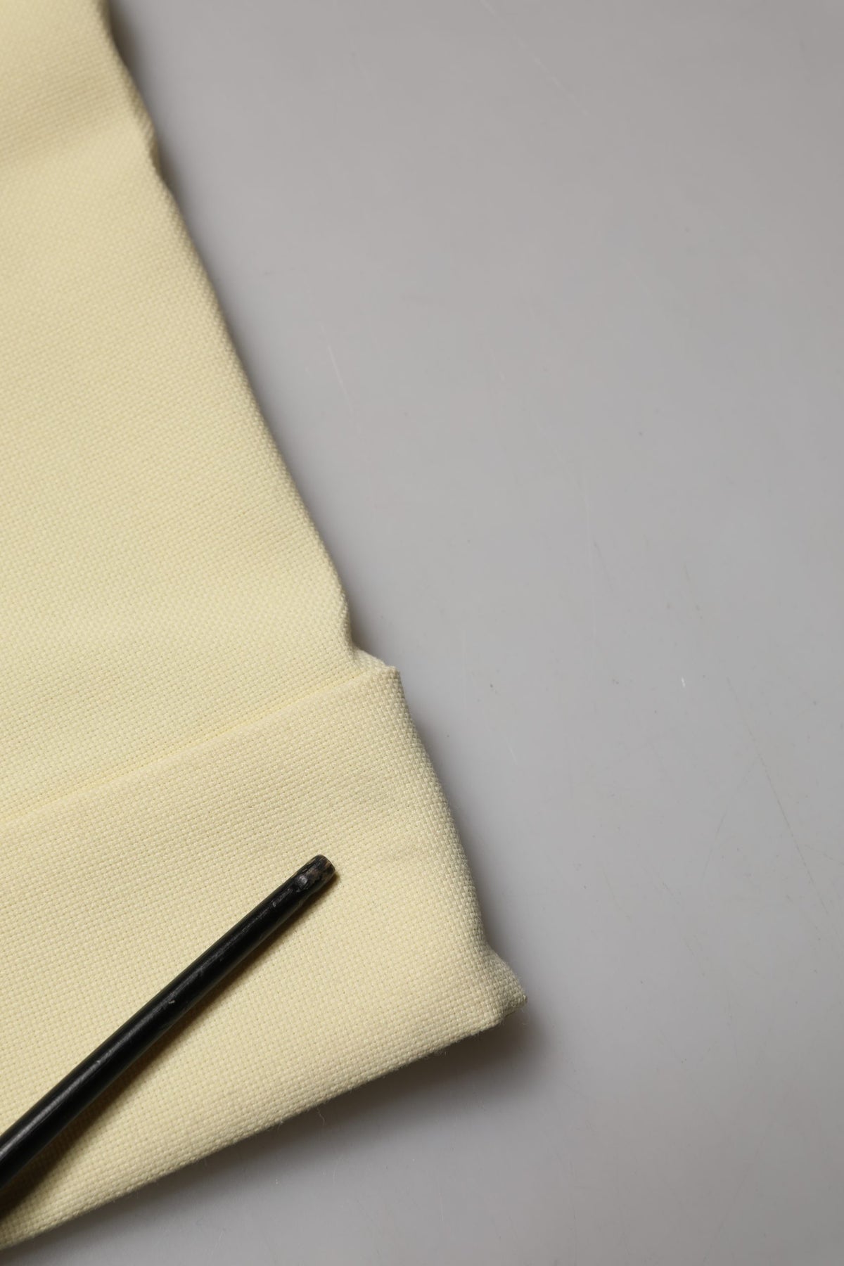 Ganni Yellow High Waisted Straight Pleated Trousers for Elegance