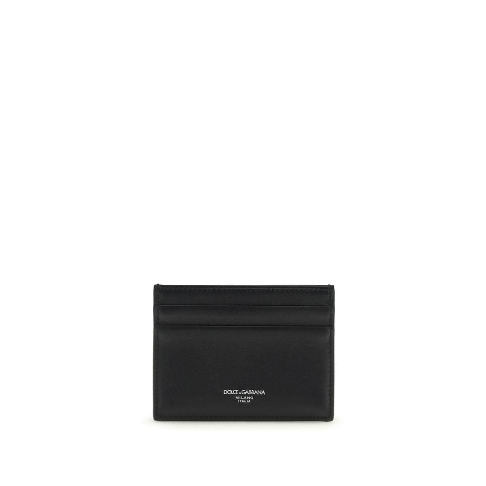 Dolce & Gabbana Black Cotton Wallet - Artisanal Elegance