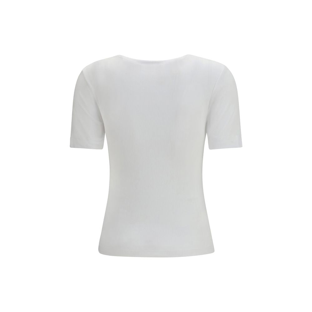 Ganni Ribbed Cotton T-Shirt - Effortless Luxury Essential