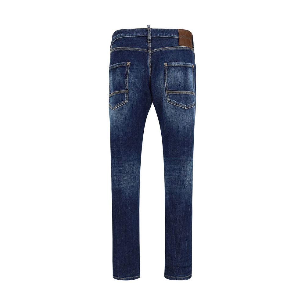 Dsquared² Blue Cotton Jeans Denim - Artisanal Luxury Fashion