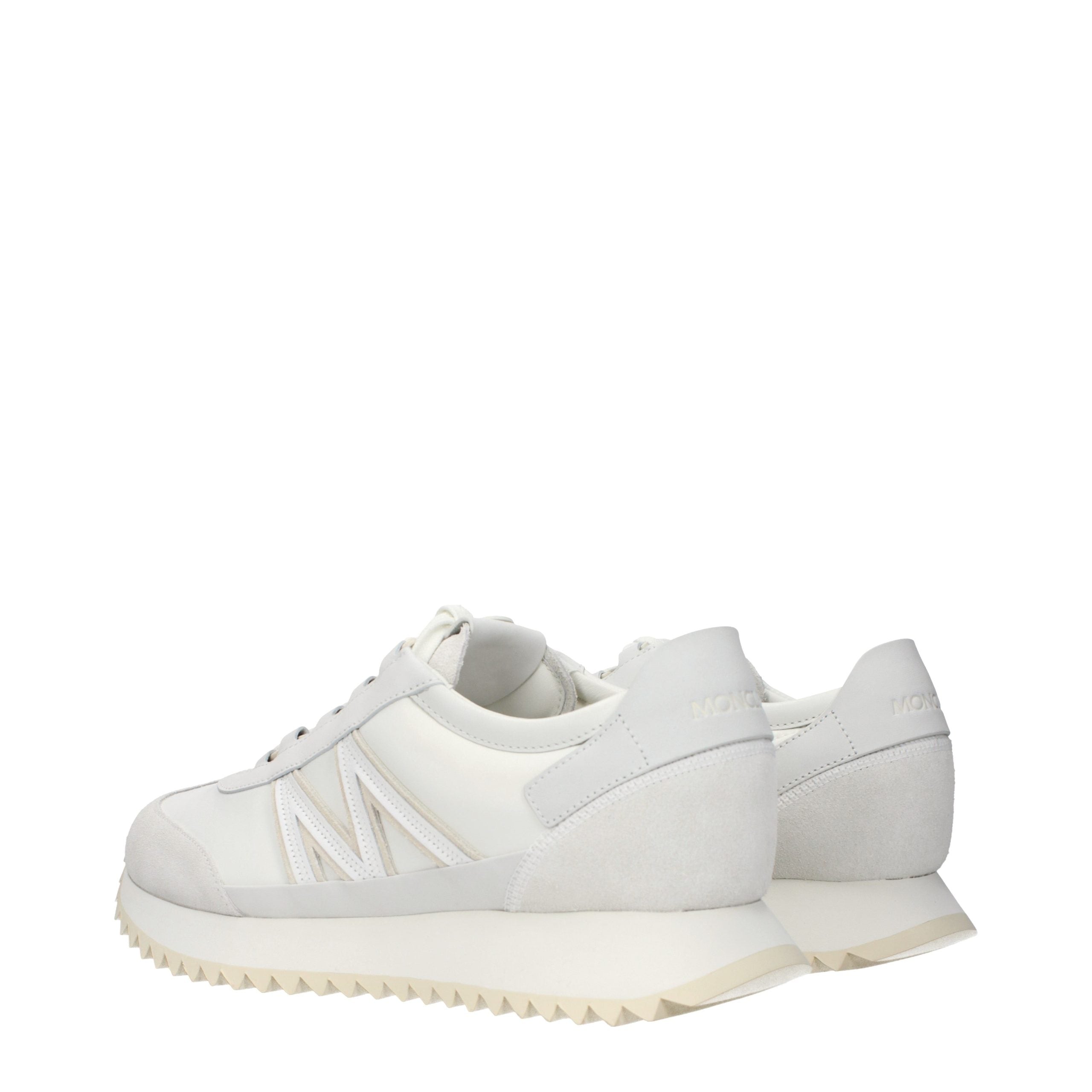 Experience the allure of Moncler White Leather Athletic Sneakers, where exquisite craftsmanship meets timeless elegance, perfect for those who embody luxury and sophistication.