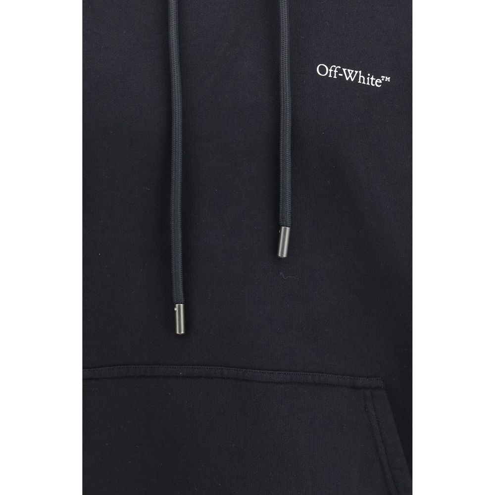 Elevate your wardrobe with the Off-White Black Cotton Sweatshirt, a masterpiece of urban luxury crafted from 100% cotton, embodying effortless sophistication and bold style.