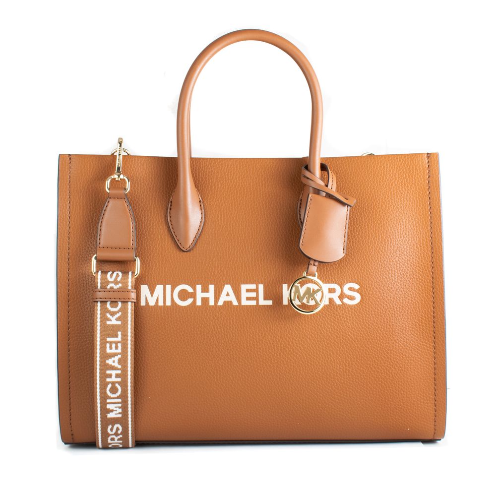 Elevate your style with the Michael Kors Brown Leather Shoulder Bag, a timeless accessory crafted from premium leather, embodying sophistication for every occasion.