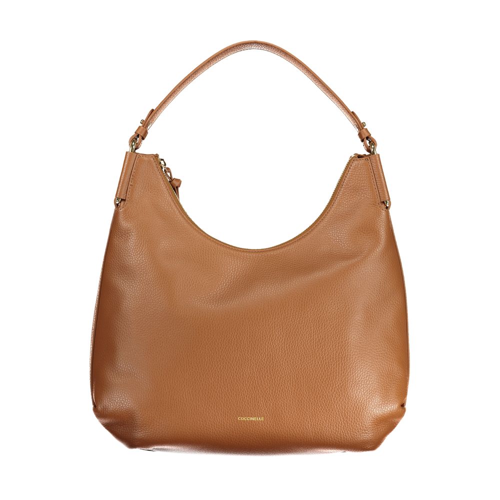 Coccinelle Marrone Pelle Handbag - Artisanal Luxury Elegance