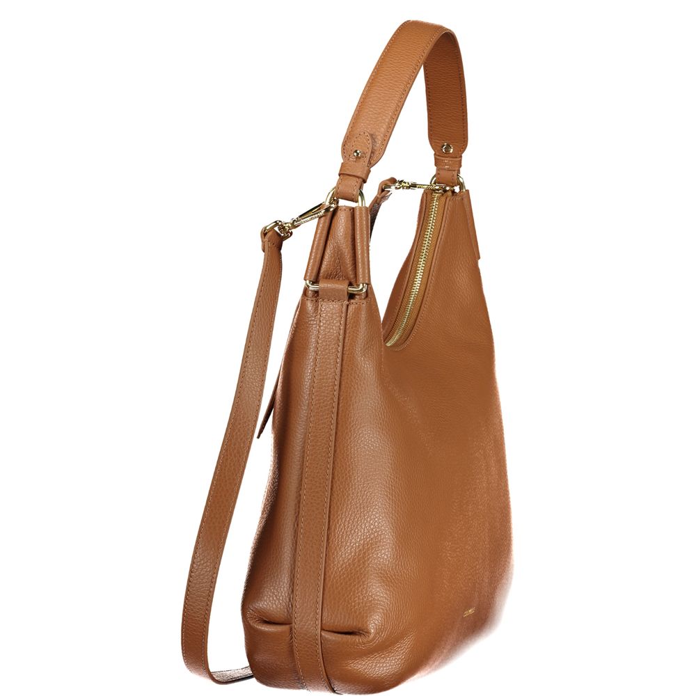 Coccinelle Marrone Pelle Handbag - Artisanal Luxury Elegance