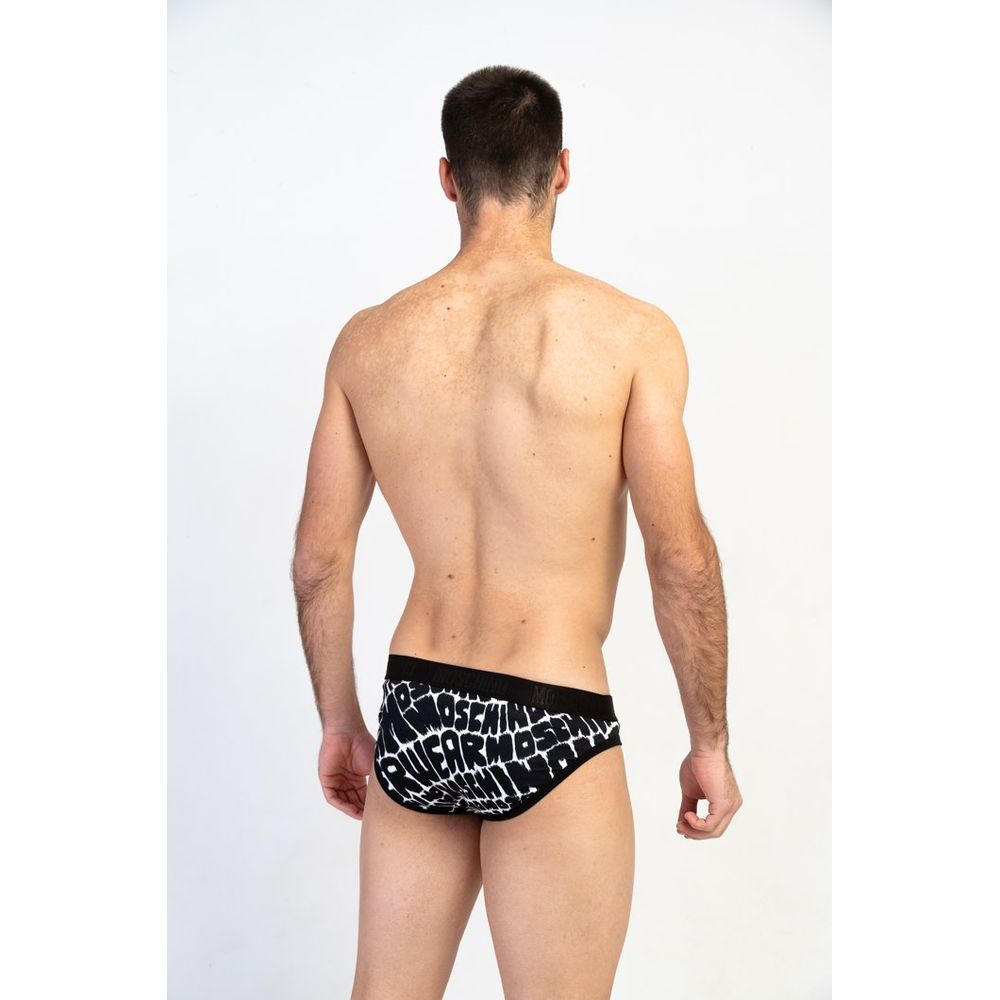 Moschino Black Cotton Briefs
