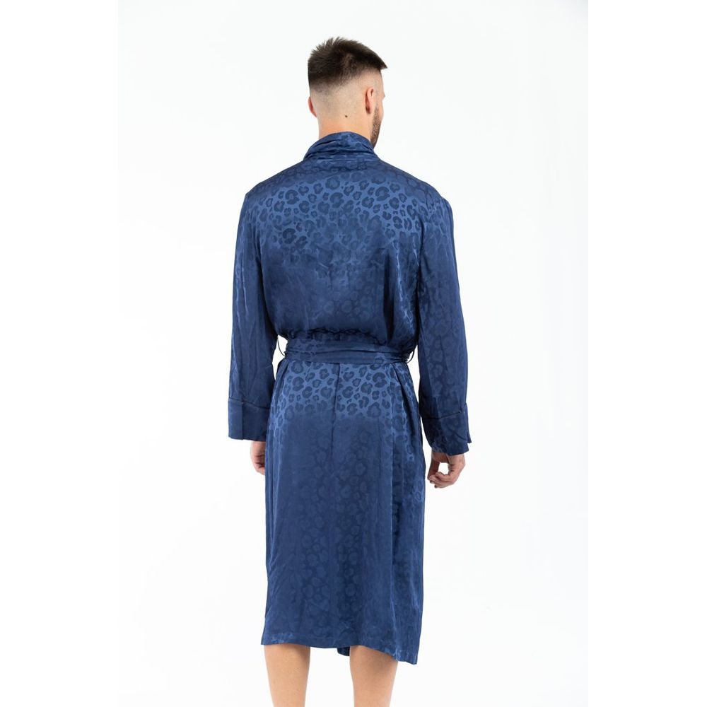 Moschino Blue Acetate Robe