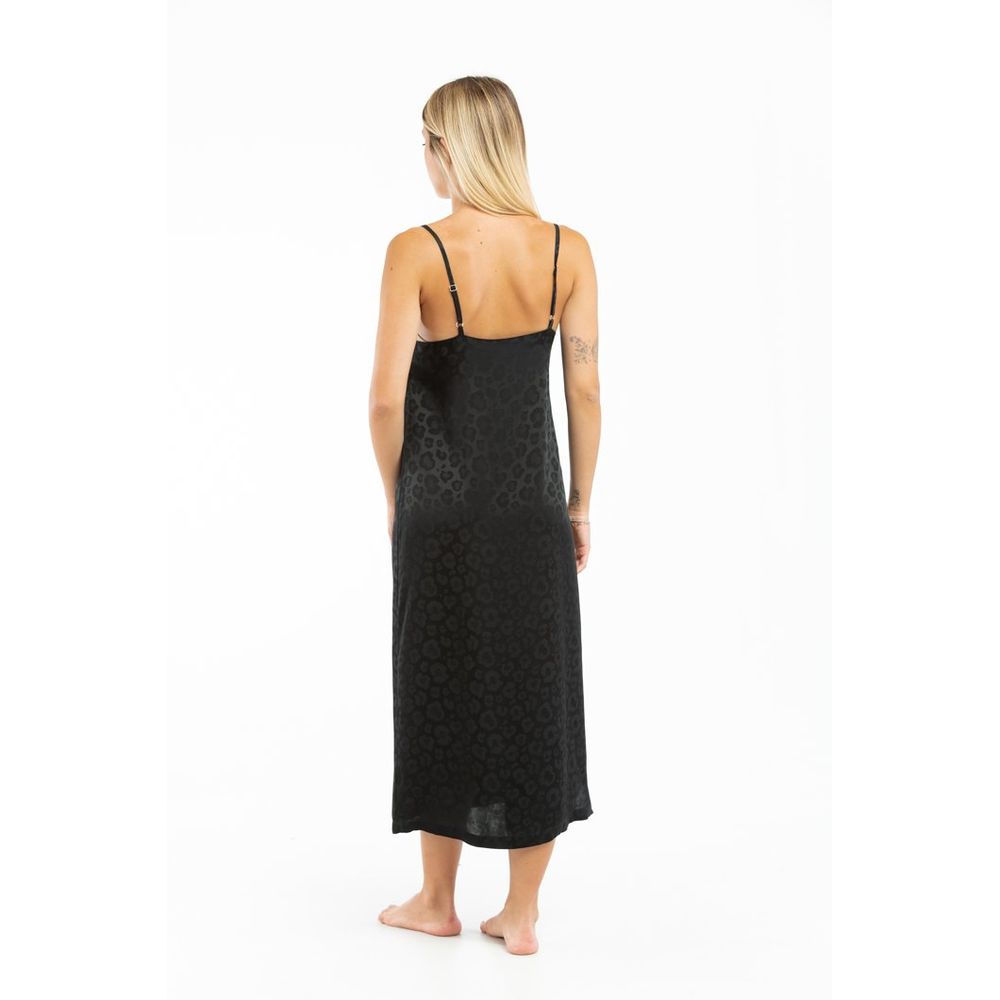 Moschino Black Acetate Nightgown