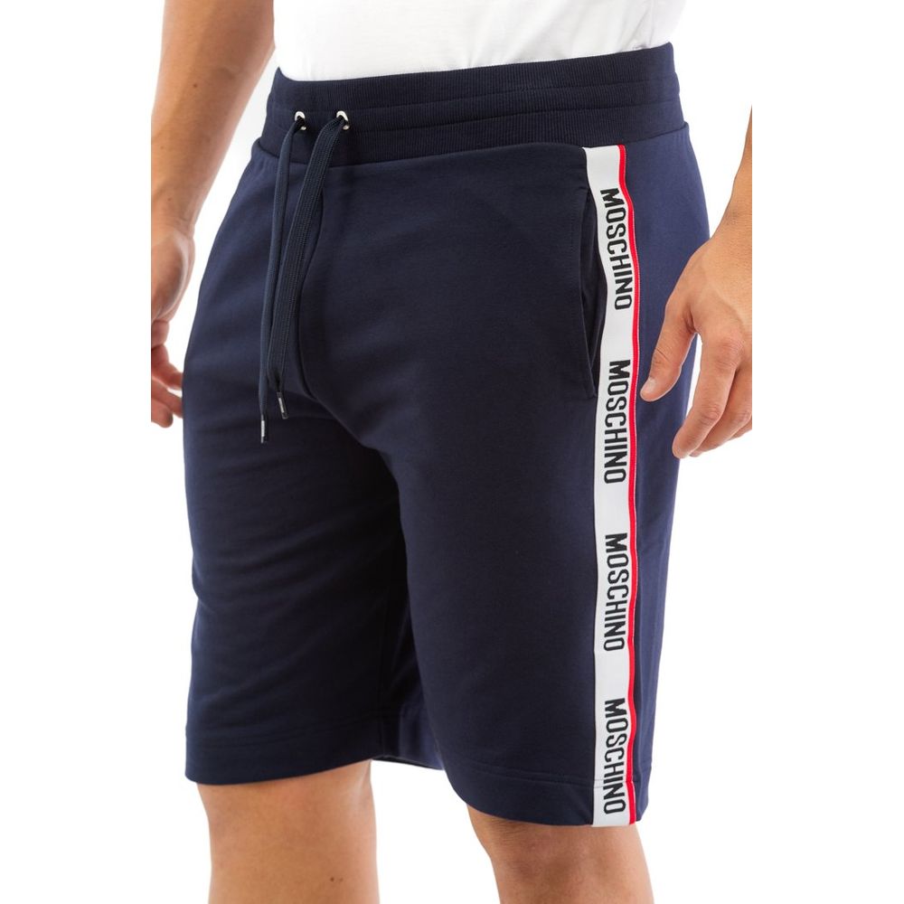 Moschino Blue Cotton Bermuda Shorts