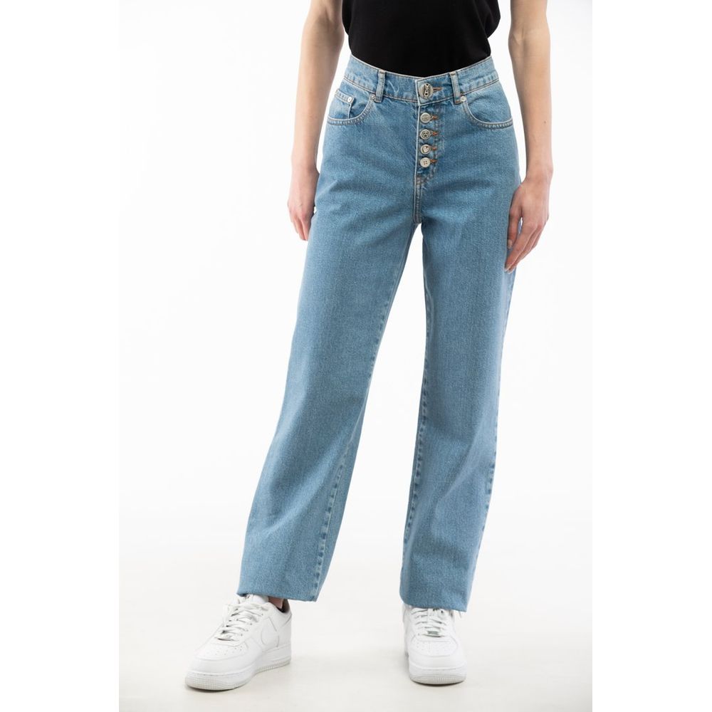 Moschino Multicolor Cotton Jeans Denim