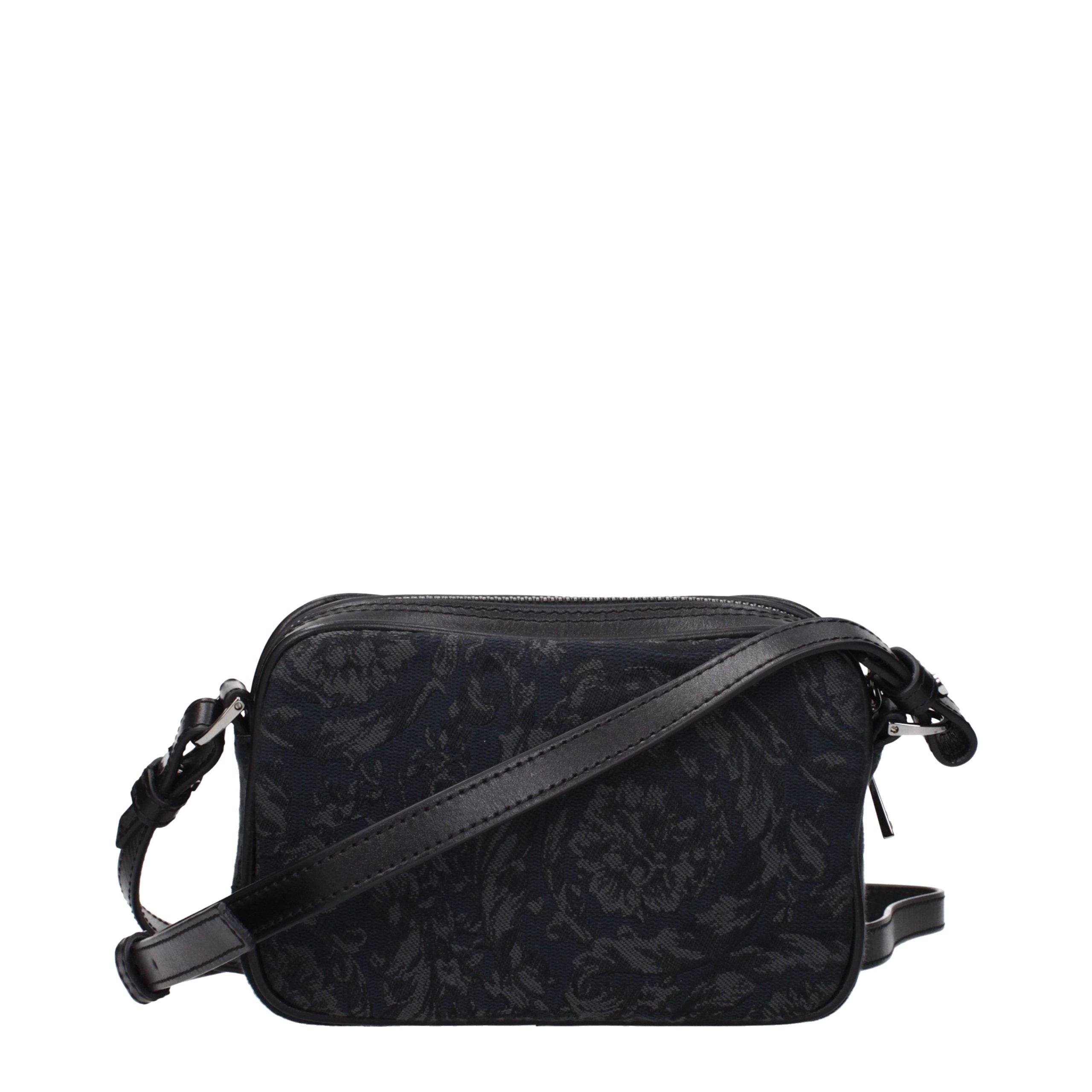 Versace Black Fabric Crossbody Bag