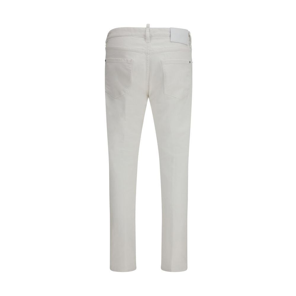 Dsquared² White Cotton Jeans Denim - Artisanal Luxury Elevation