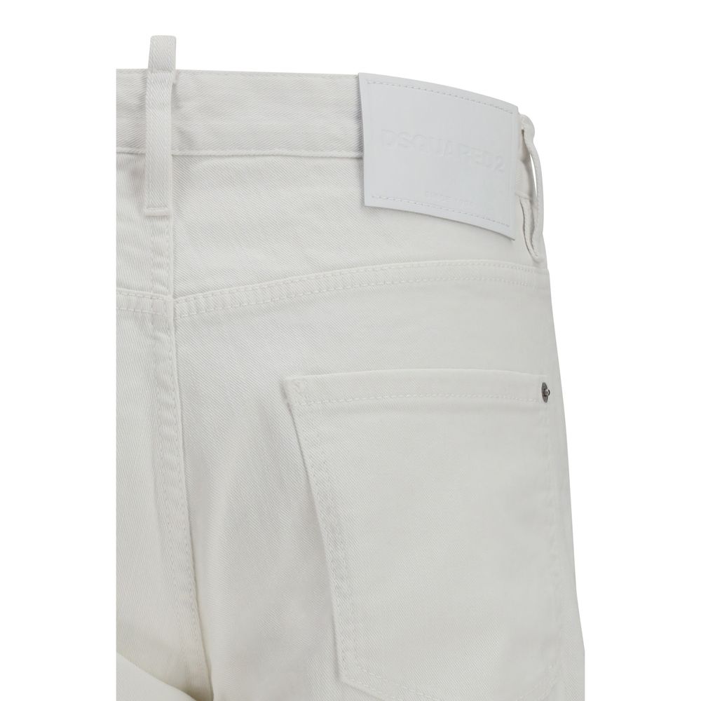 Dsquared² White Cotton Jeans Denim - Artisanal Luxury Elevation