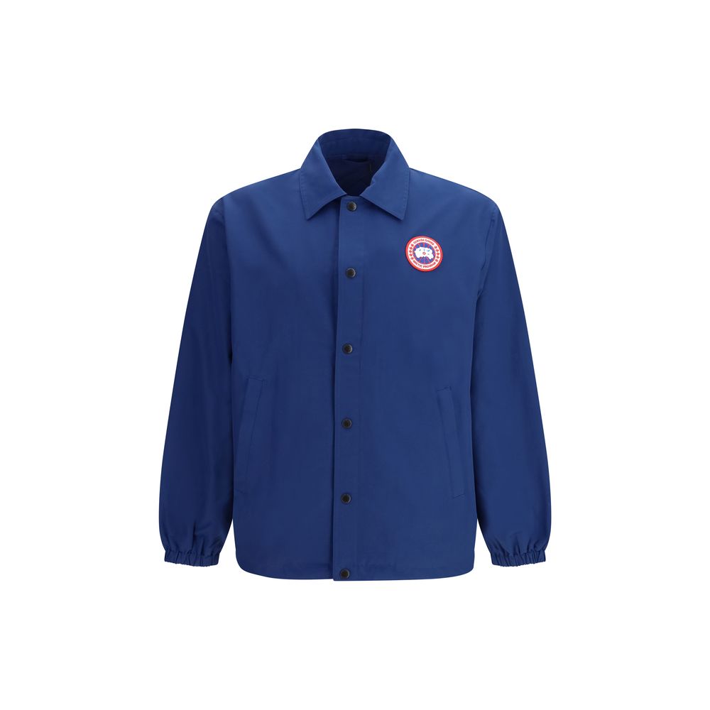 Canada Goose Blue Cotton Coat - Designer Luxury Redefined