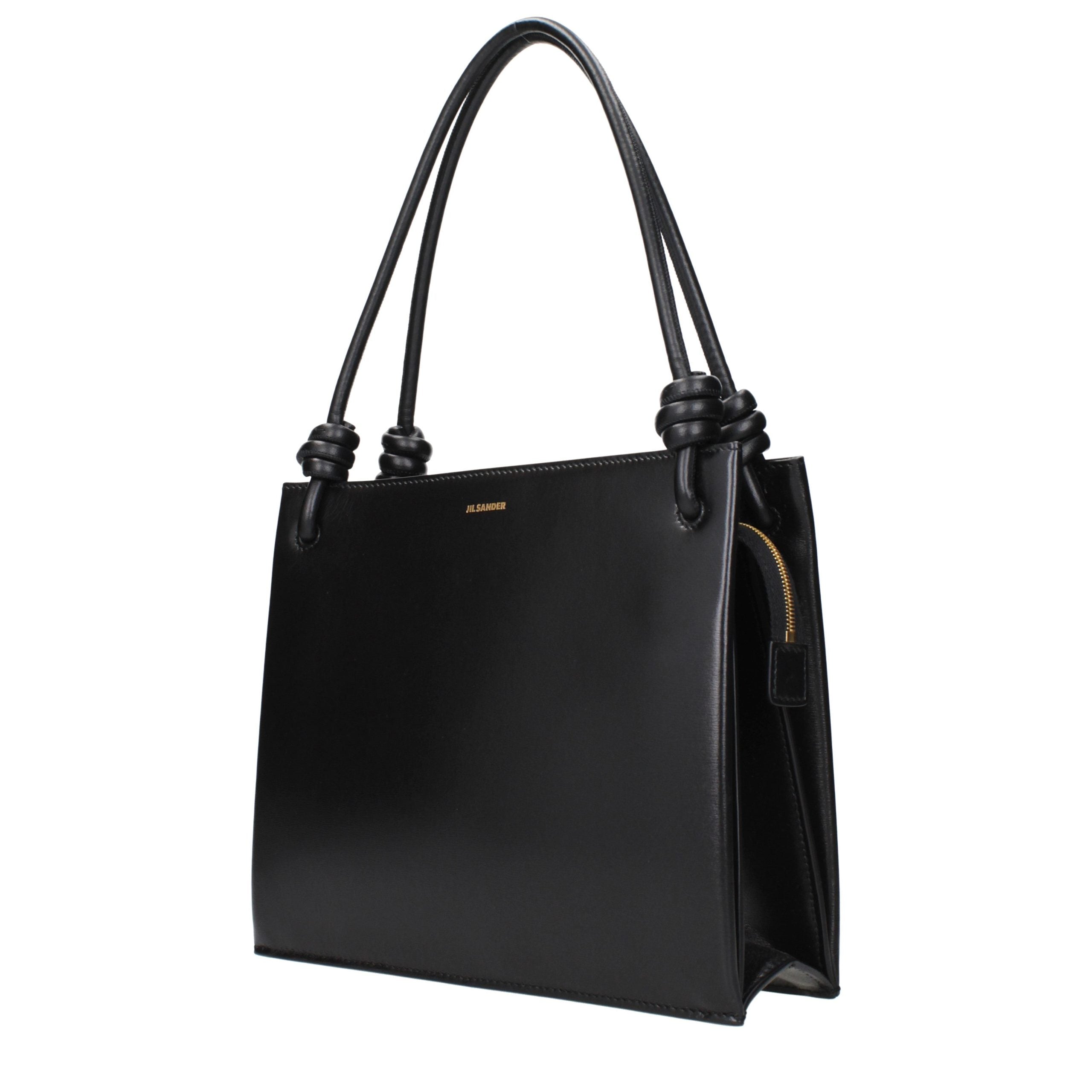 Jil Sander Black Leather Handbag