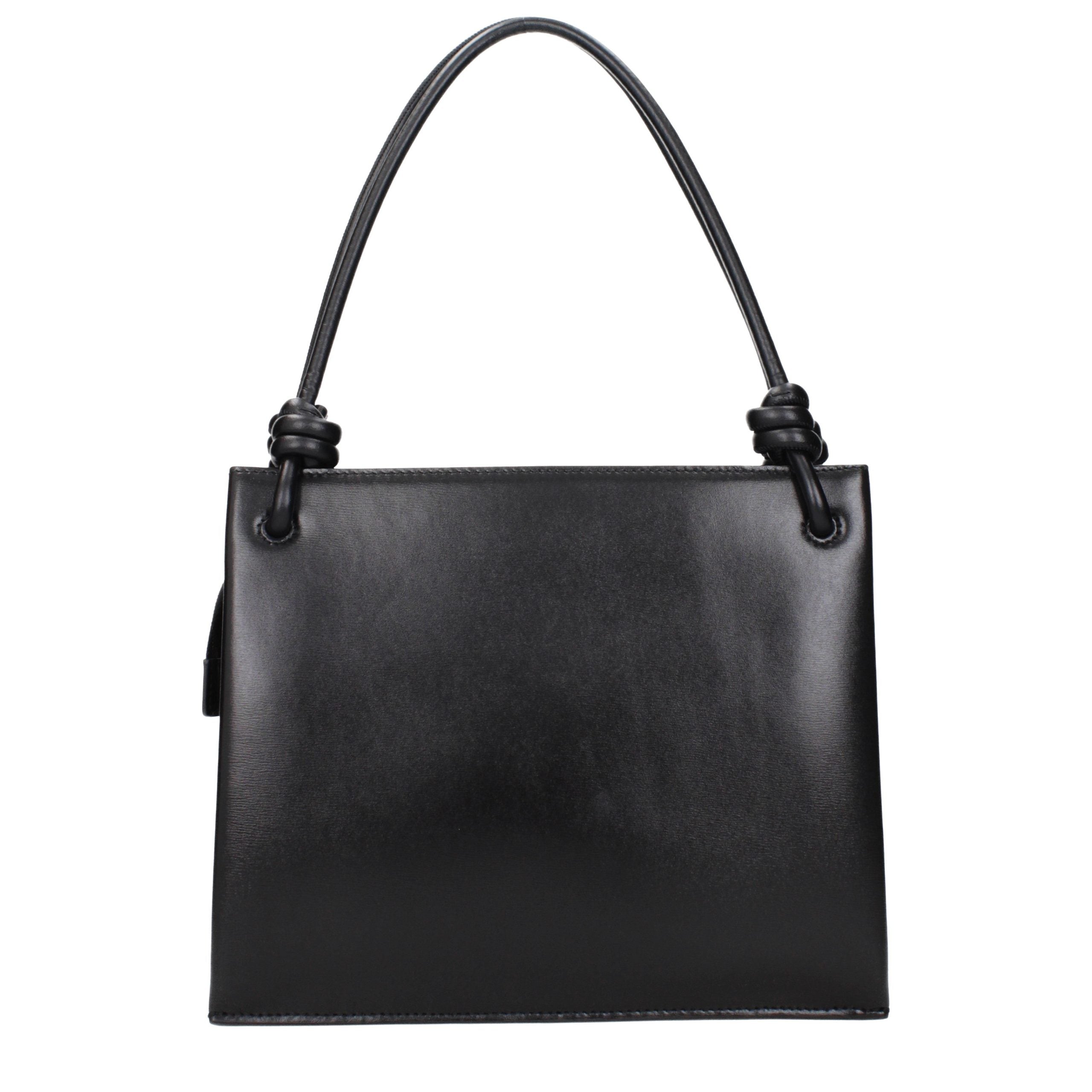 Jil Sander Black Leather Handbag