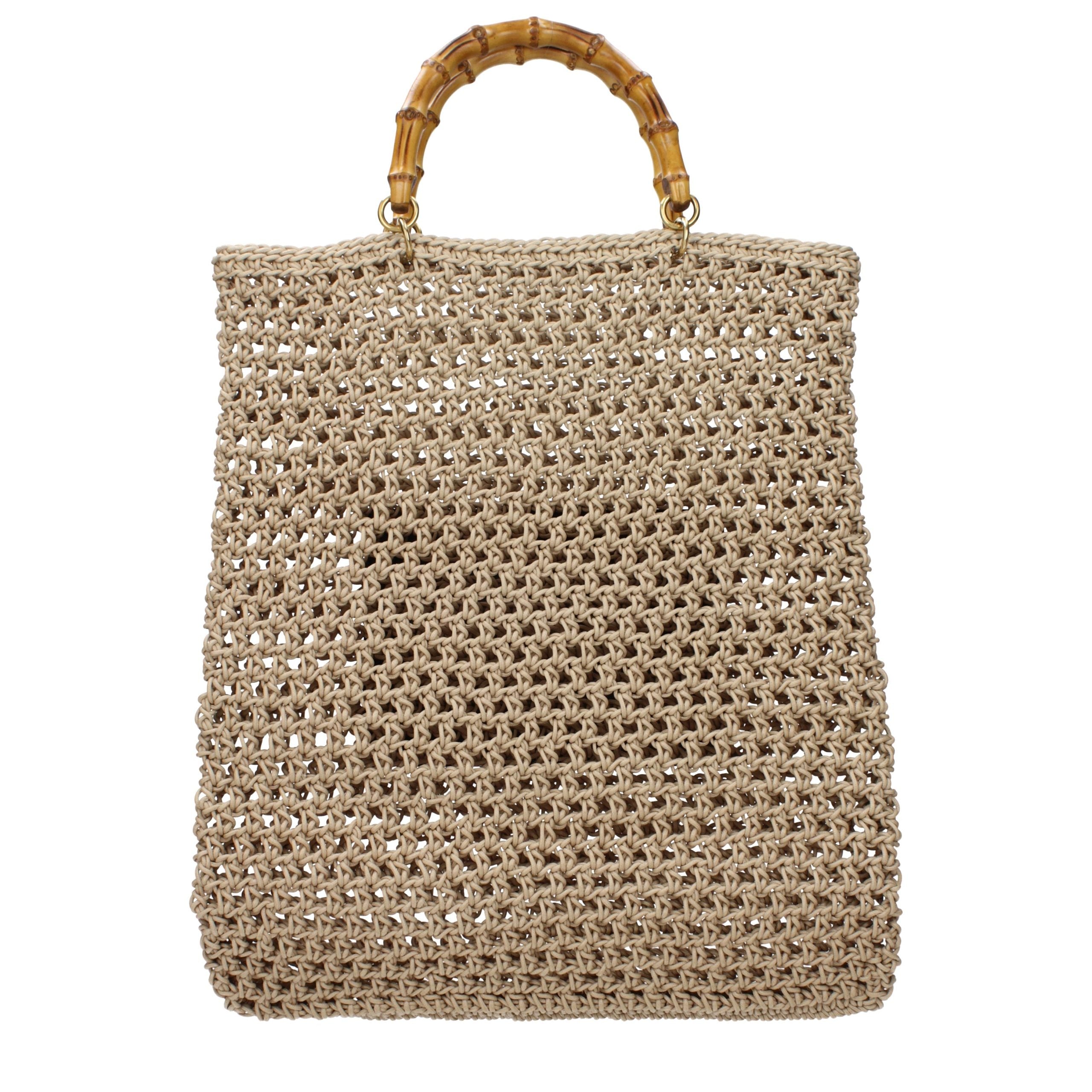 Jil Sander Beige Cotton Handbag