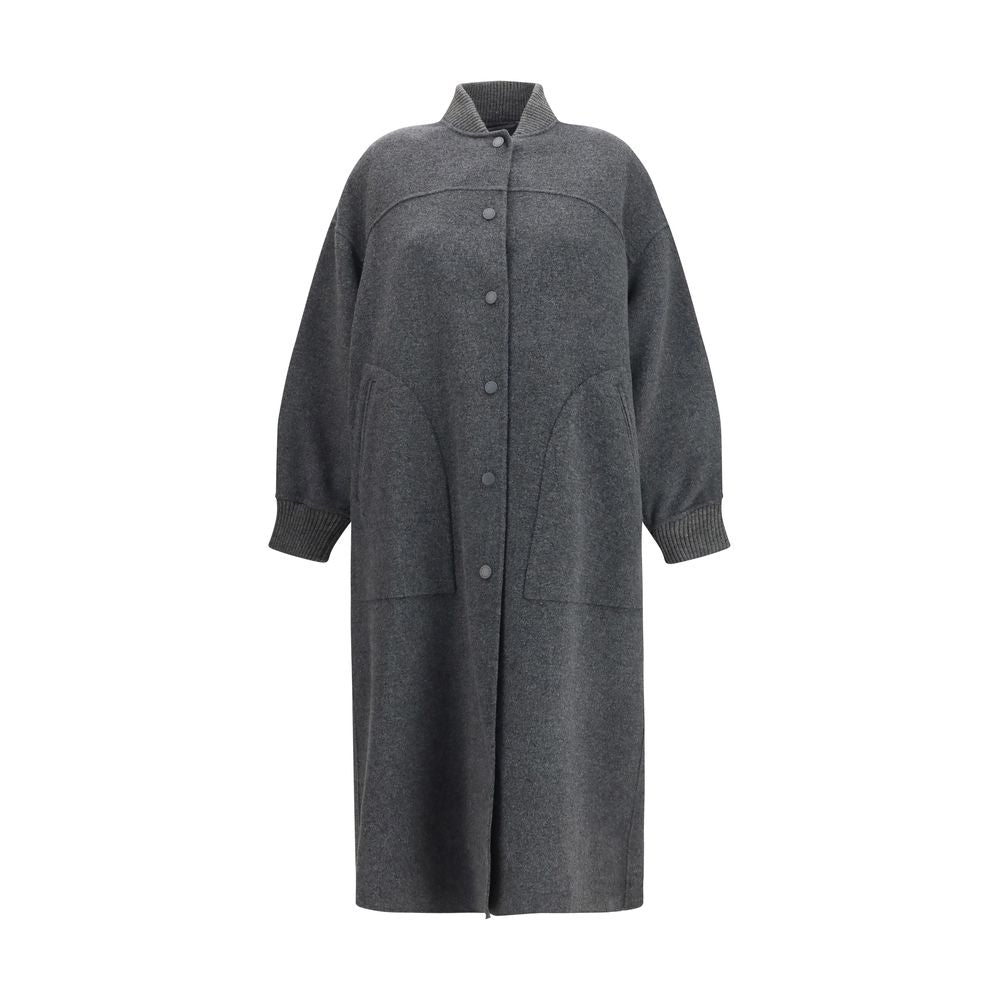 Max Mara Gray Nylon Coat