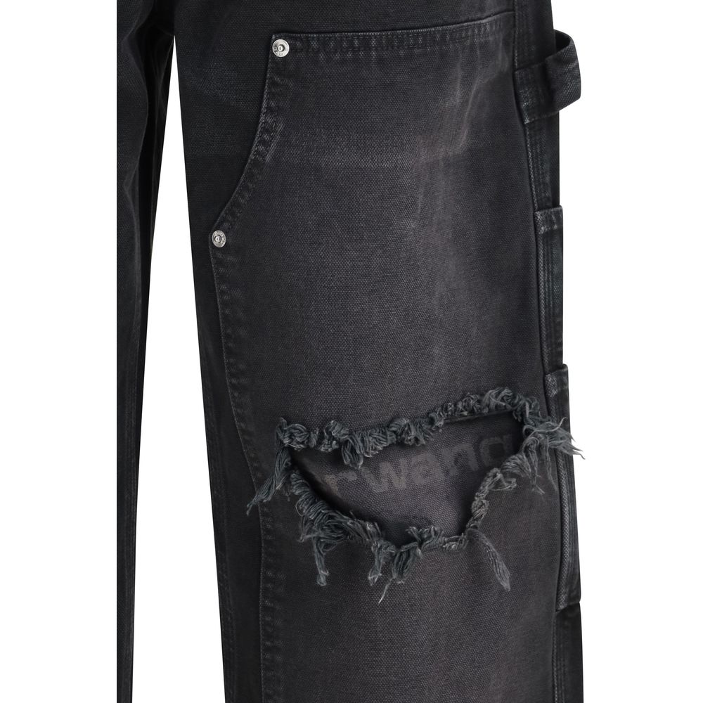 Alexander Wang Black Cotton Cargo Pants