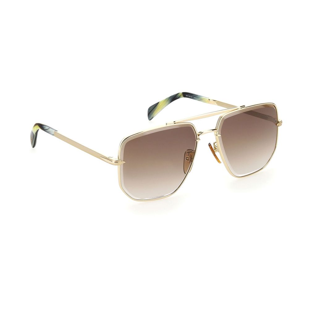 David Beckham Gold Metal Sunglasses - Luxury Eyewear for the Discerning