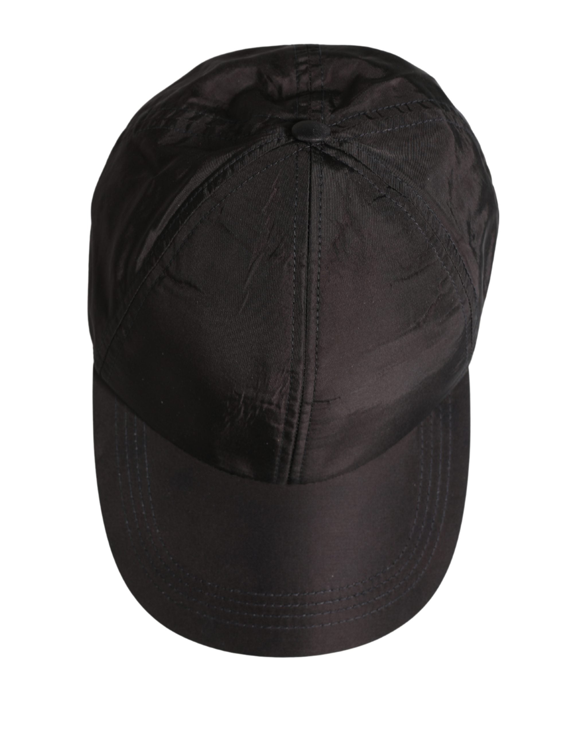 Dolce & Gabbana Men Black Cotton 6 Panels Baseball Cap Hat