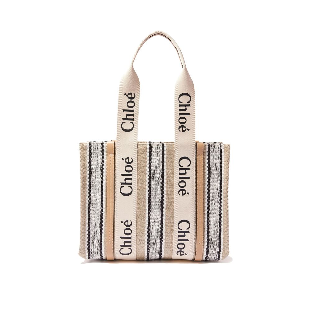 Chloé Beige Linen Tote Bag - Artisanally Crafted Luxury