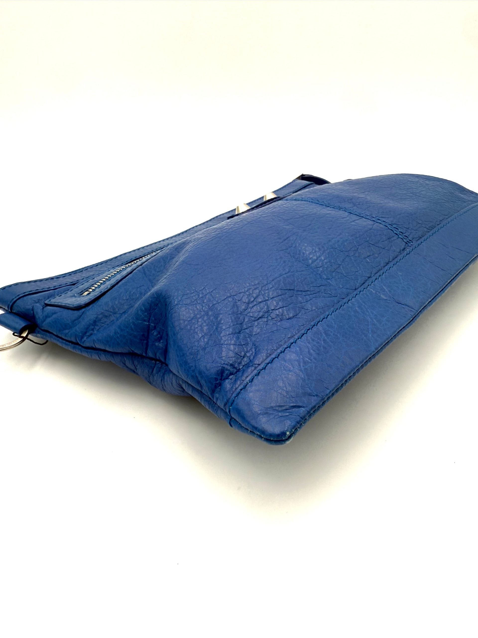 Balenciaga LE CAGOLE Blue Pouch - Iconic Designer Luxury