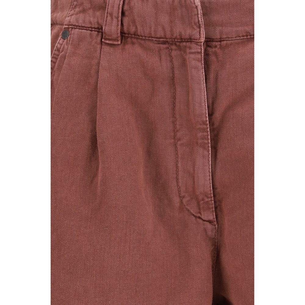 Brunello Cucinelli Brown Cotton Bermuda Shorts - Artisanal Luxury