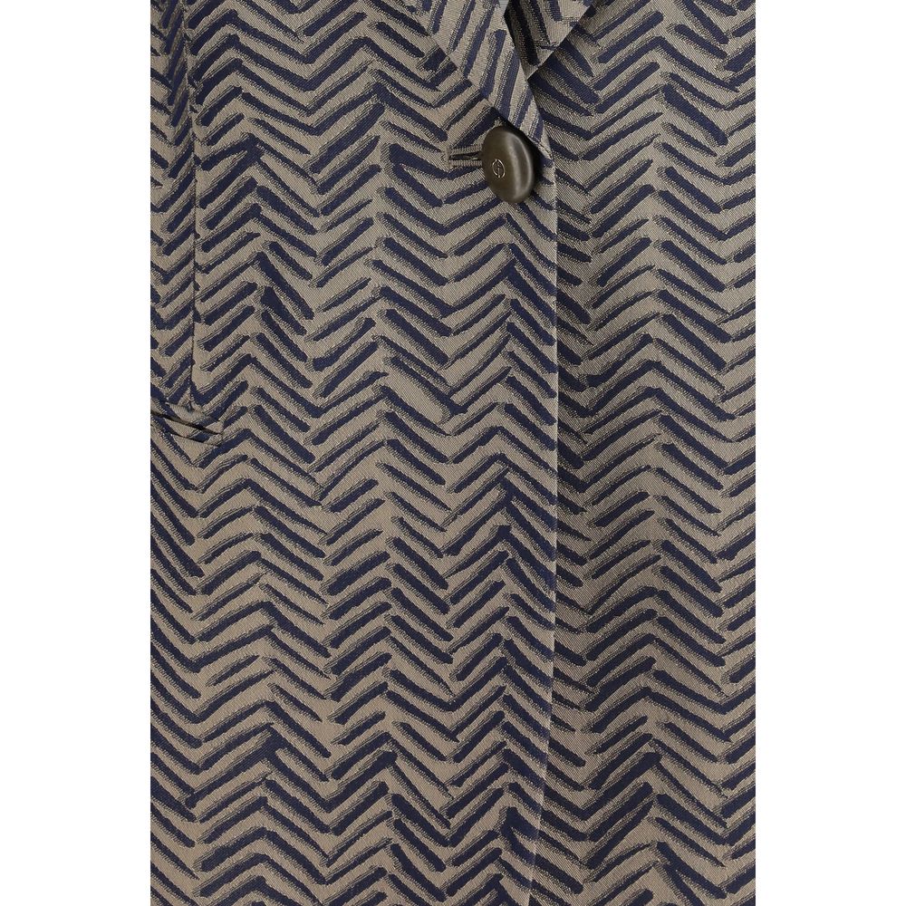 Giorgio Armani Beige Viscose Blazer - Designer Couture Elegance
