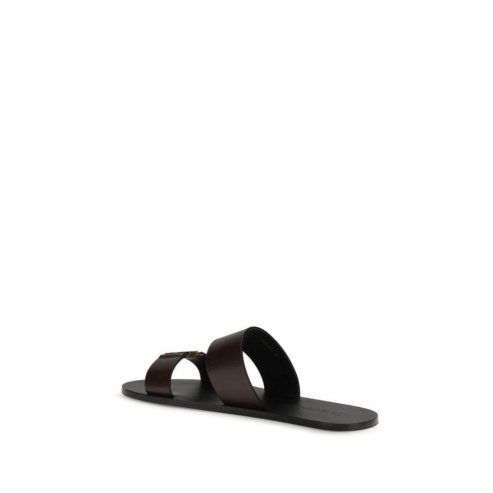 Step into the allure of Saint Laurent's Babylone Sandals, crafted from exquisite calf leather, embodying timeless elegance and luxurious comfort for every occasion.