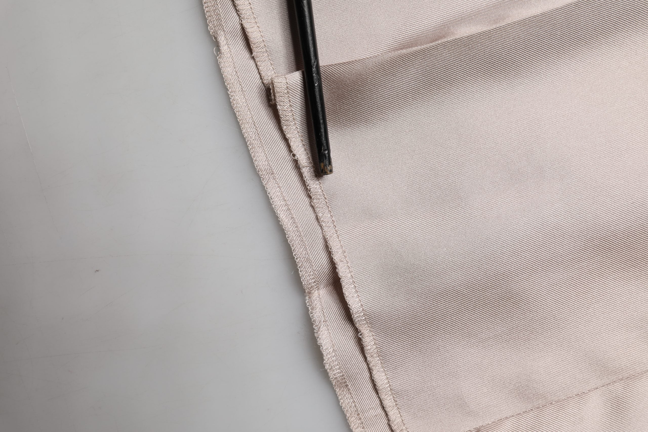 Dolce & Gabbana Beige Silk Straight Formal DressTrouser Pants