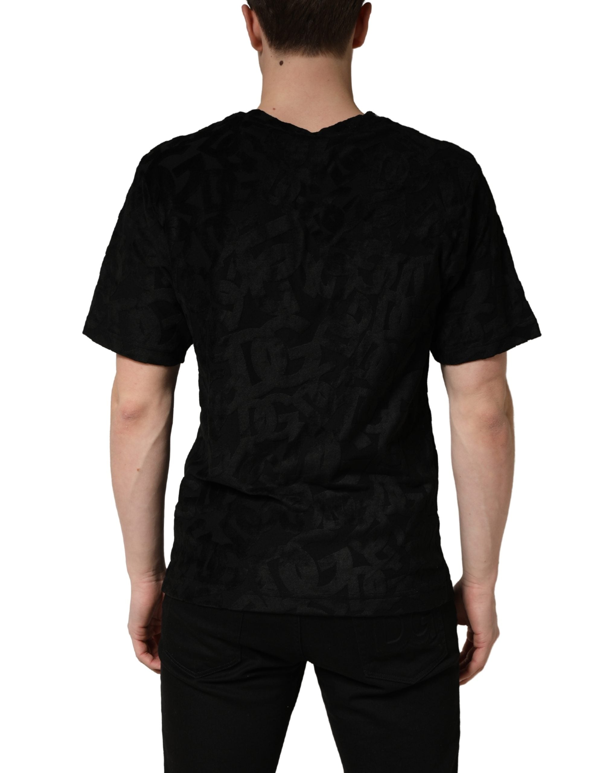Dolce & Gabbana Black DG Mania T-shirt - Designer Luxury Couture