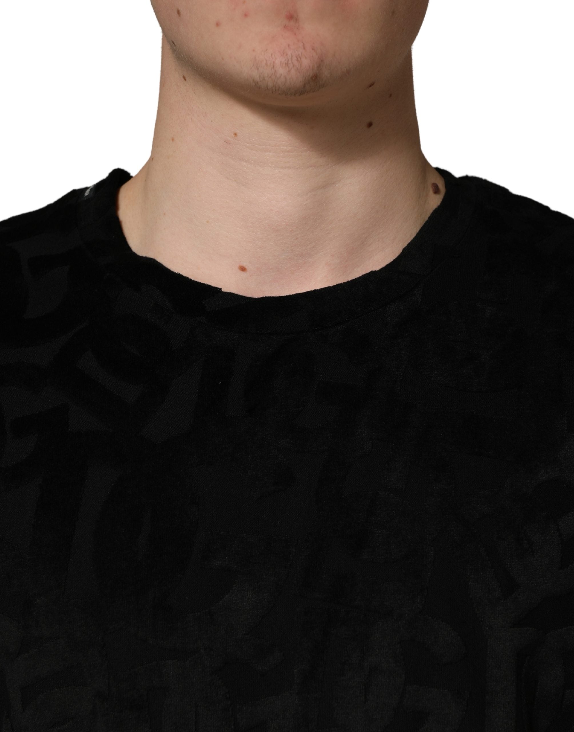 Dolce & Gabbana Black DG Mania T-shirt - Designer Luxury Couture
