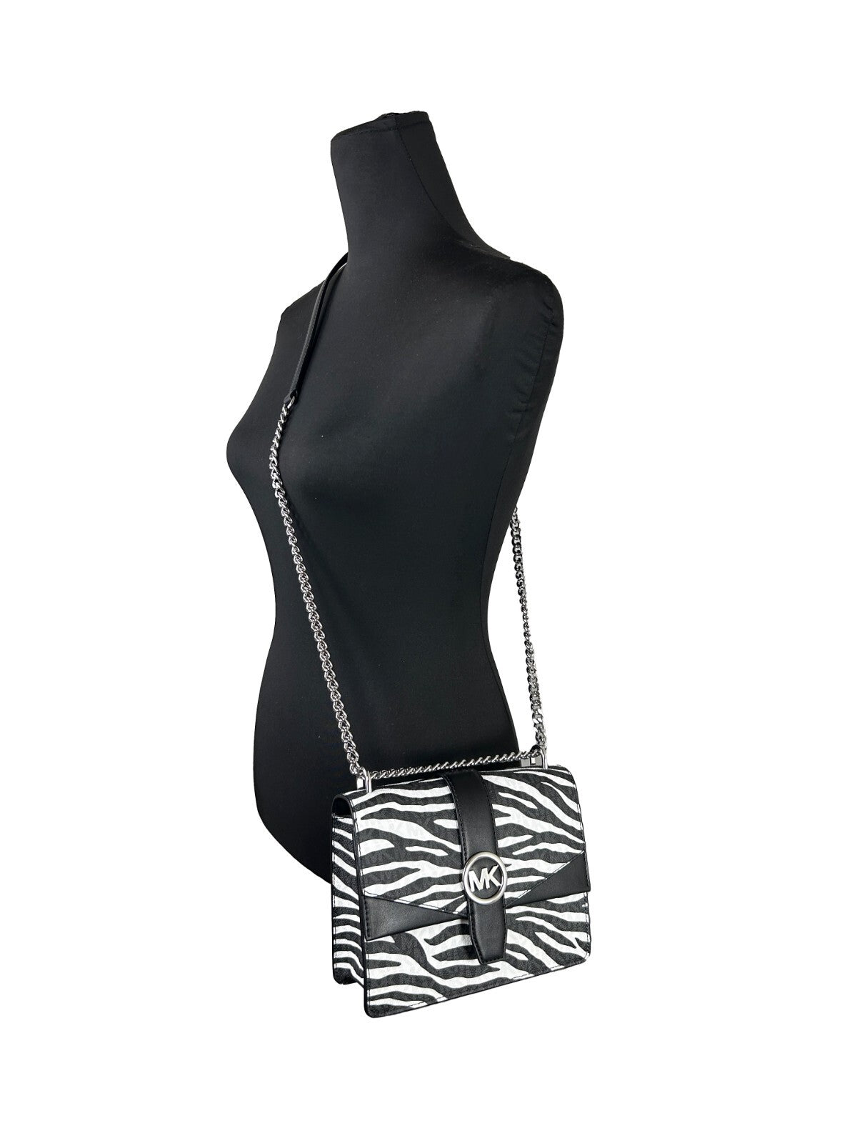 Elevate your style with the Michael Kors Greenwich Small Print Logo Crossbody Tote, a sophisticated blend of luxury and functionality crafted from premium PVC.