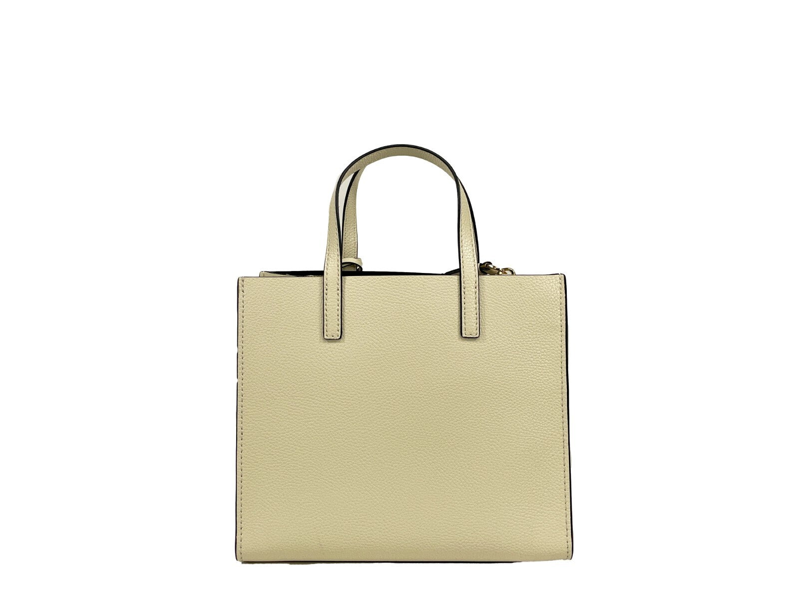Indulge in the Marc Jacobs Women's Mini Pebbled Tote from the 2023 Grind collection, crafted from luxurious pebbled leather for timeless elegance and effortless sophistication.