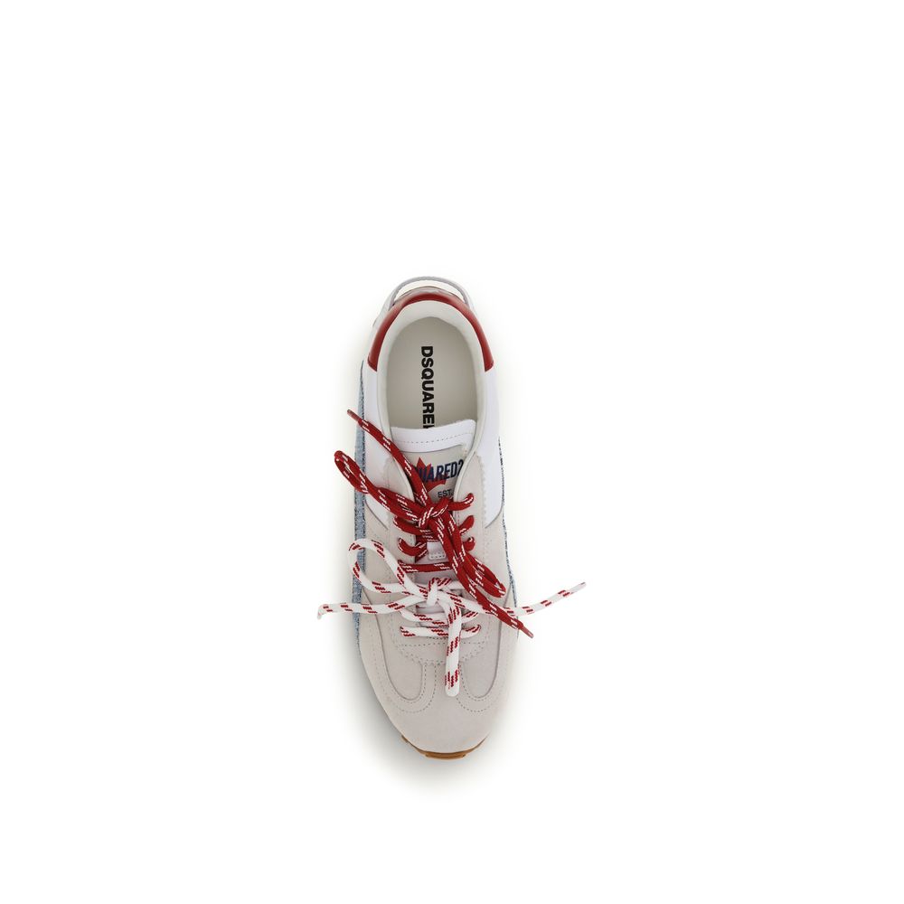 Dsquared² Multicolor Calf Leather Sneakers – Artisanal Luxury