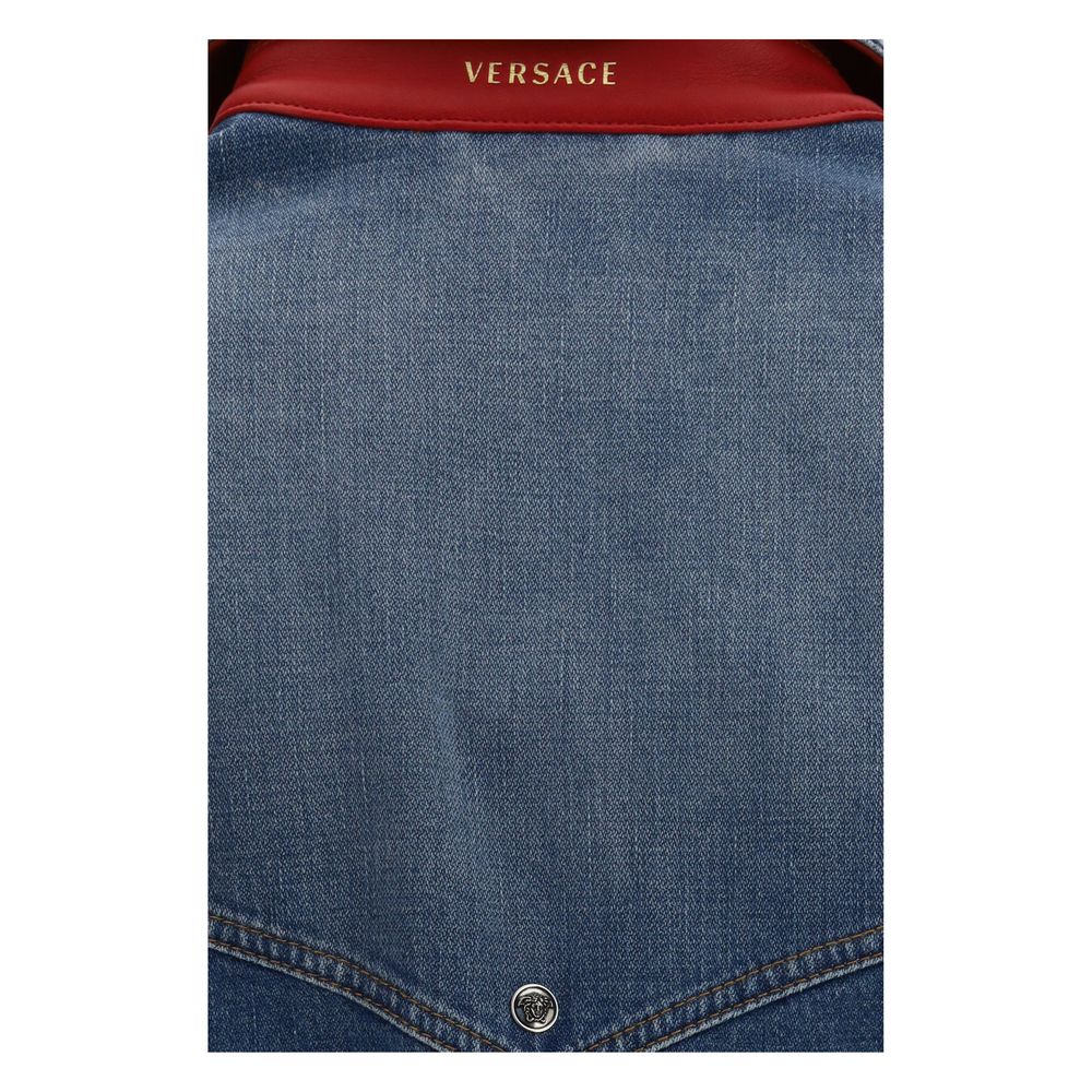 Versace Blue Cotton Clothing