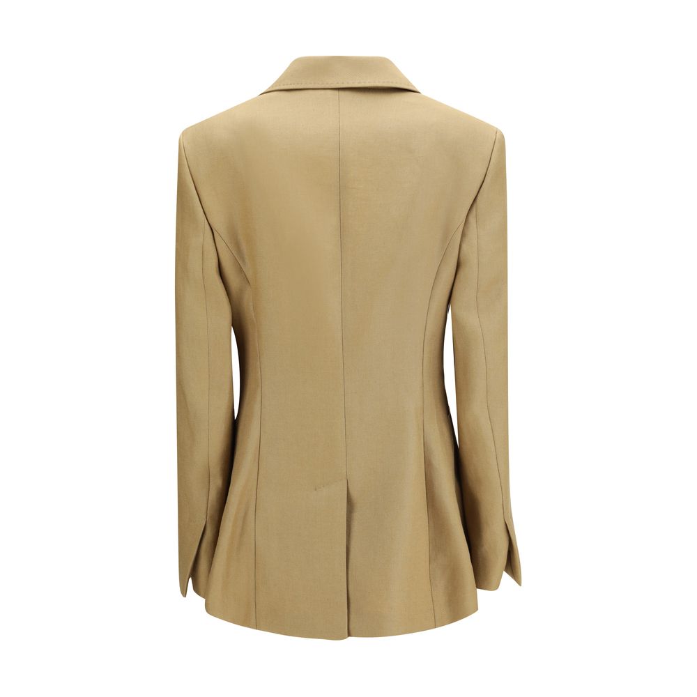 Elevate your wardrobe with the Max Mara Volonta Jacket, a masterpiece in 100% linen, blending timeless elegance with modern sophistication for every occasion.