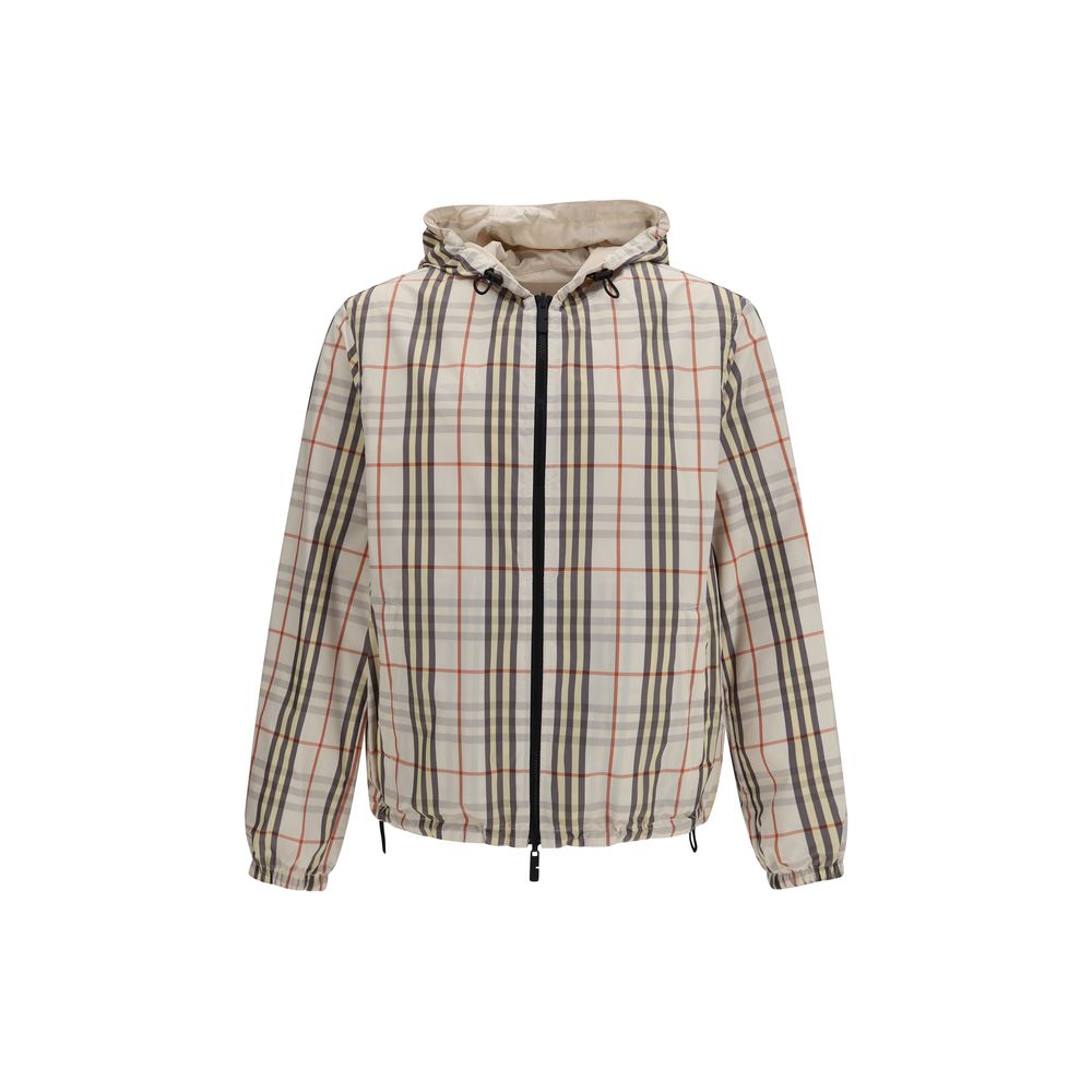 Burberry Reversible Check Hooded Jacket Couture 100% Polyester