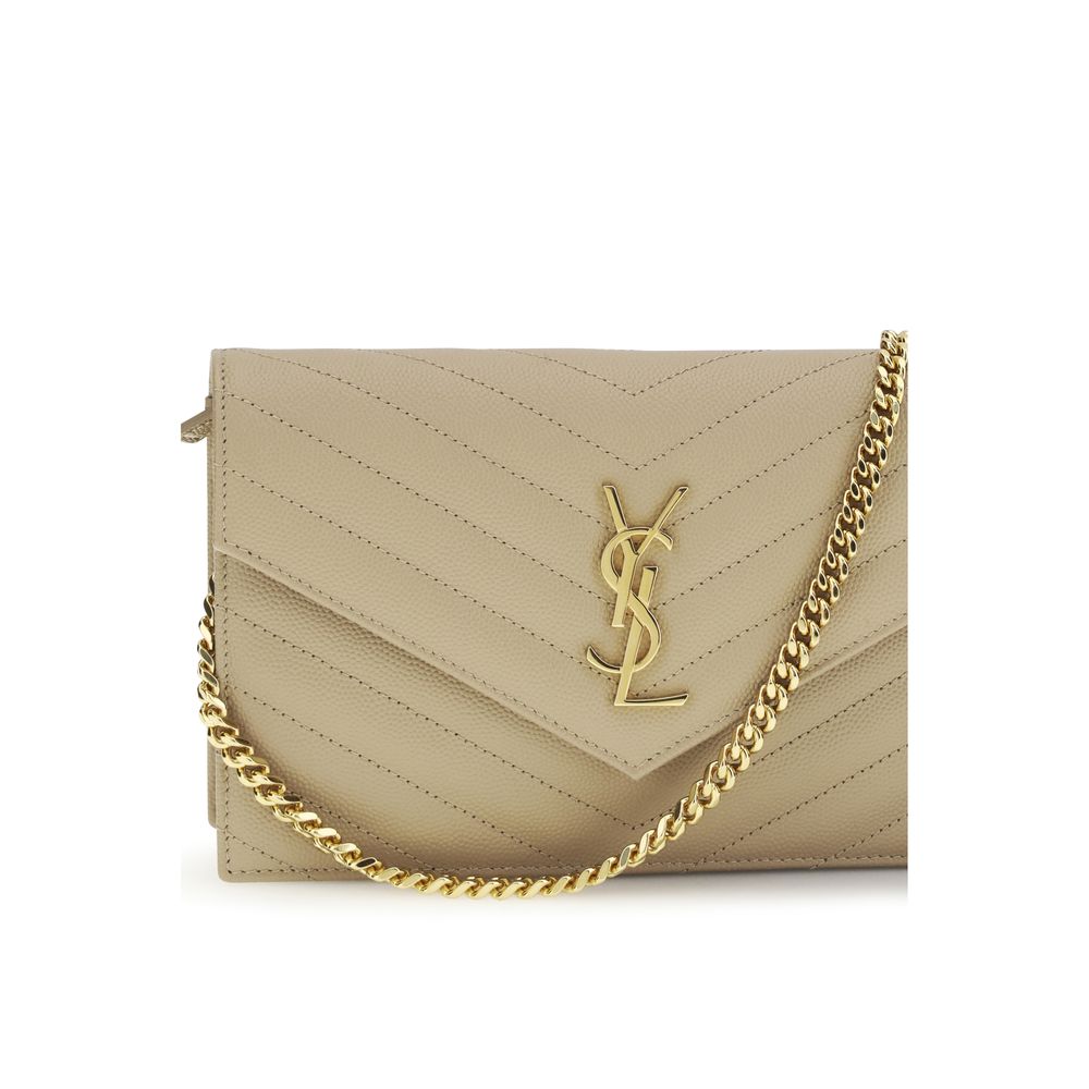 Saint Laurent Beige Calf Leather Bos Taurus Shoulder Bag