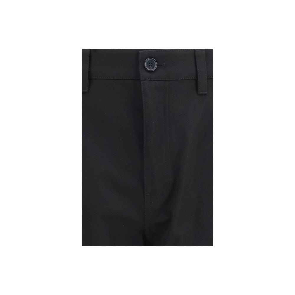 Burberry Black Cotton Chino Pants