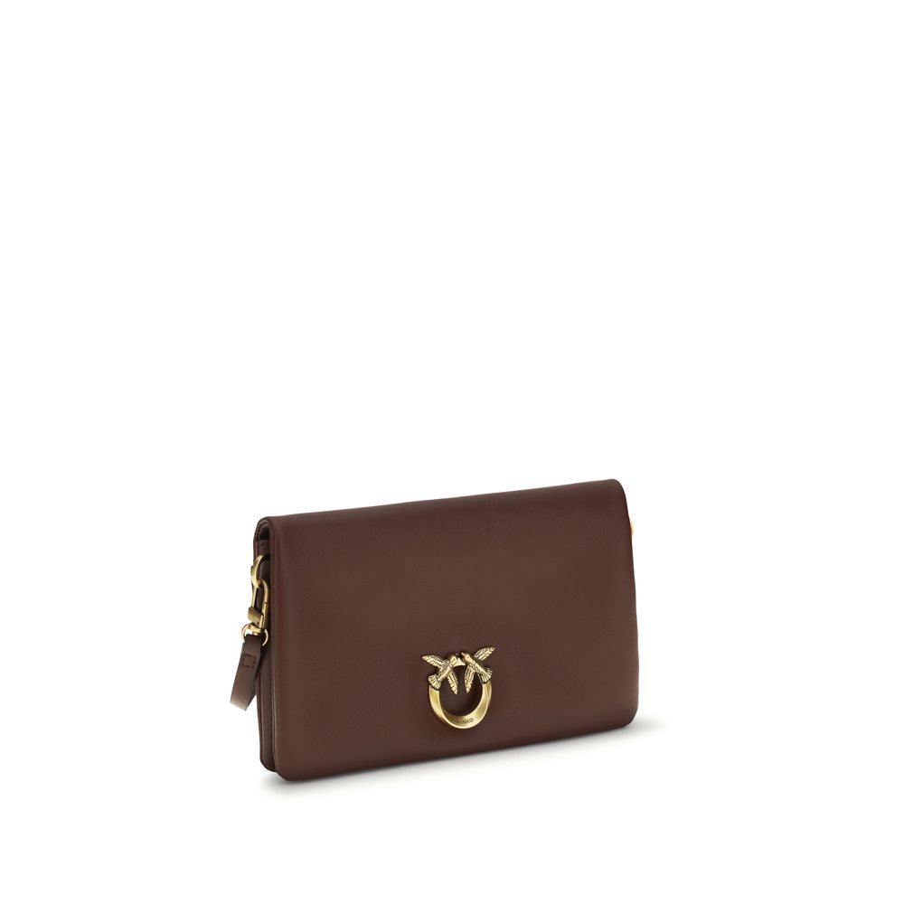 Indulge in the PINKO Purple Calf Leather Bos Taurus Shoulder Bag, a masterpiece of luxury craftsmanship from the SS26 collection, designed for the discerning individual.