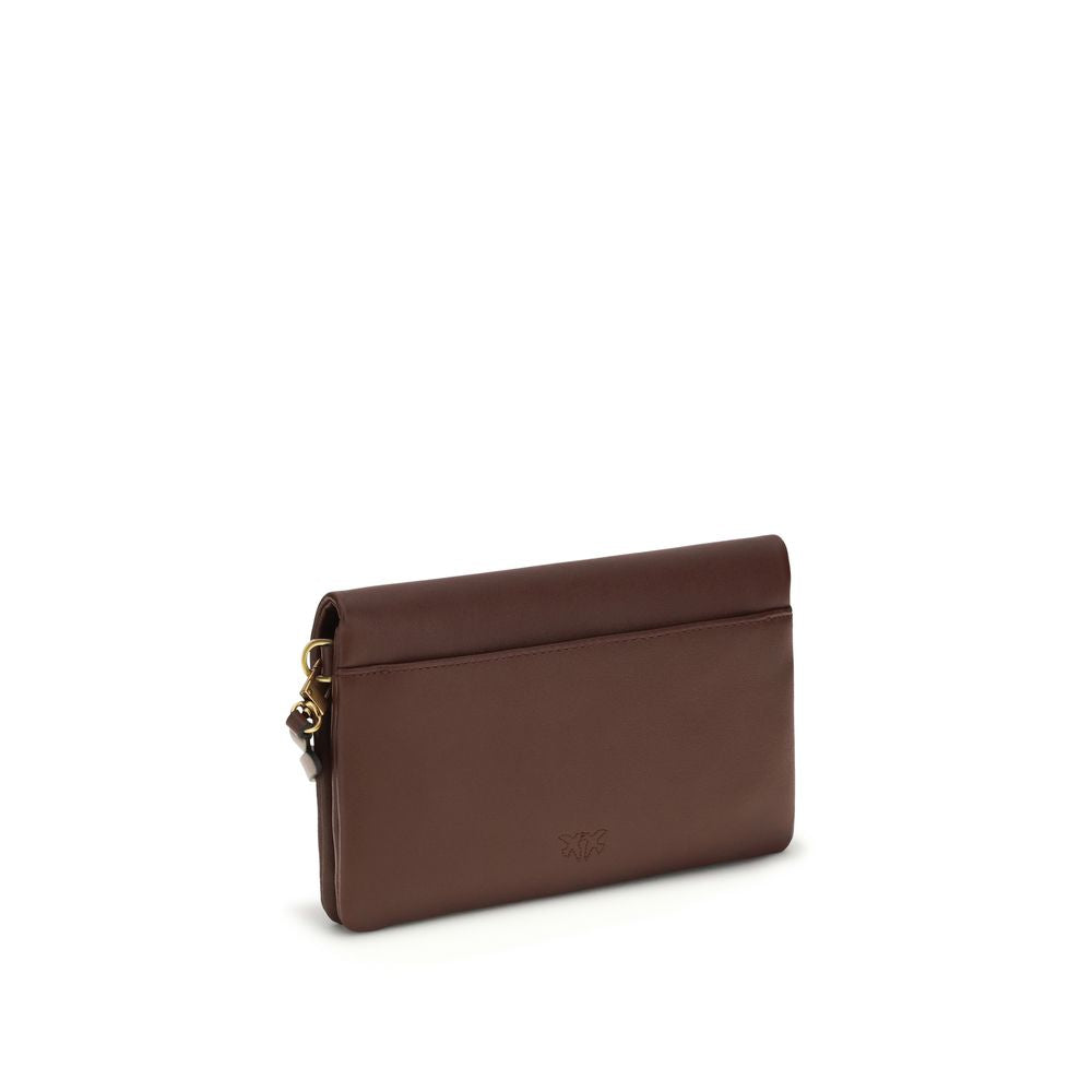 Indulge in the exquisite PINKO Purple Calf Leather Bos Taurus Shoulder Bag, a symbol of luxury and sophistication, crafted for those who embrace elegance and style.
